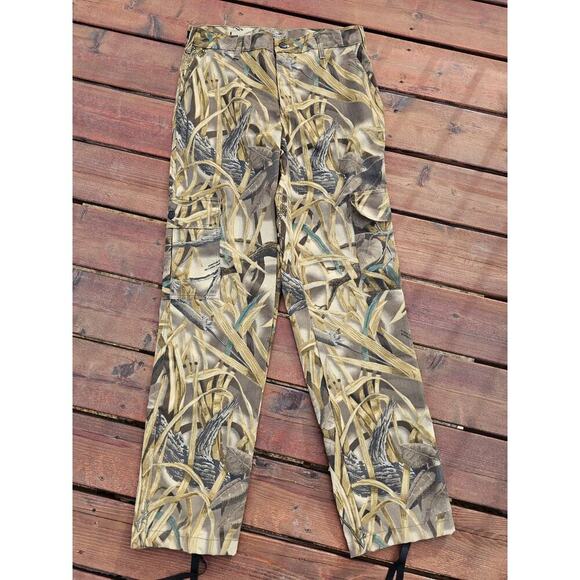 Vintage Advantage Wetlands Camo Hunting Cargo Pants Whitewater Outdoors Size M - Picture 1 of 9